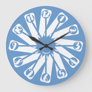 LOVE ART KLOCK BLUE/GREEN PROJECT BY MASANSER LARGE CLOCK
