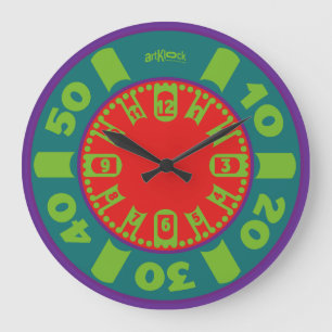 LOVE ART KLOCK CIKEN INDIAN COLORS BY MASANSER LARGE CLOCK