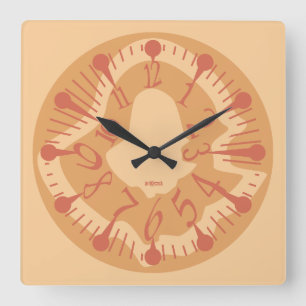 LOVE ART KLOCK DEFORMED DAKILIANO BY MASANSER SQUARE WALL CLOCK