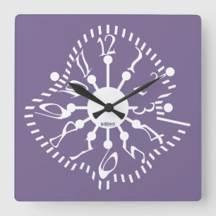 LOVE ART KLOCK DEFORMED DAKILIANO BY MASANSER SQUARE WALL CLOCK