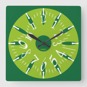 LOVE ART KLOCK DEFORMED DAKILIANO BY MASANSER SQUARE WALL CLOCK