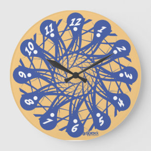 LOVE ART KLOCK GRAPHIC LINE IN MOTION BY MASANSER LARGE CLOCK