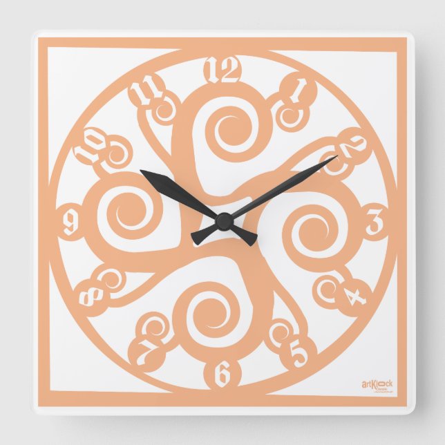 LOVE ART KLOCK MULTI CELTIC SIMBOLS BY MASANSER SQUARE WALL CLOCK (Front)