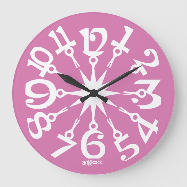 LOVE ART KLOCK PINK PROJECT BY MASANSER LARGE CLOCK (Front)