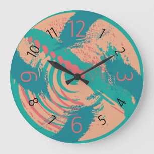LOVE ART KLOCK RETLAX COLORS BY MASANSER LARGE CLOCK