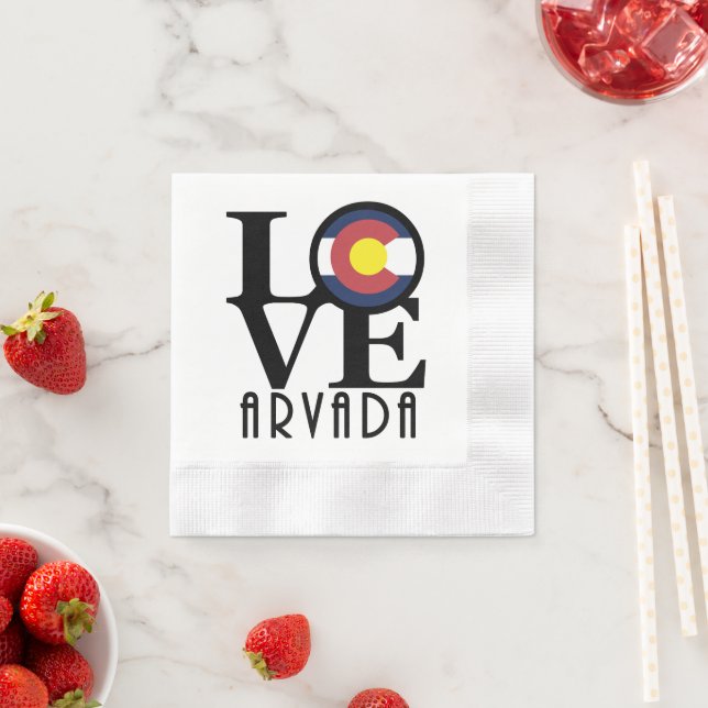 LOVE Arvada Colorado Napkin (Insitu)