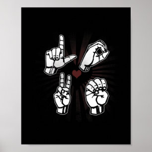 Love Asl Sign Language Valentines Day 2021 Gift Fo