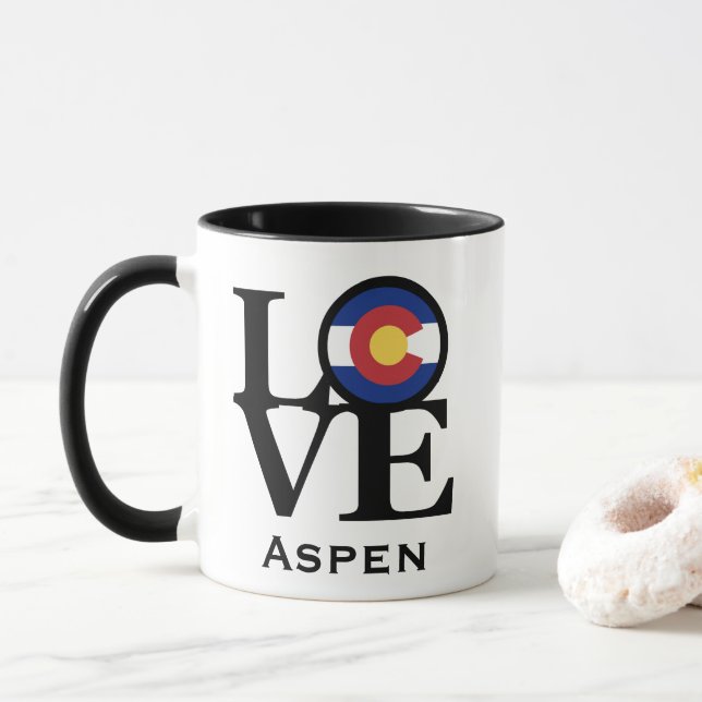 LOVE Aspen Colorado Mug (With Donut)