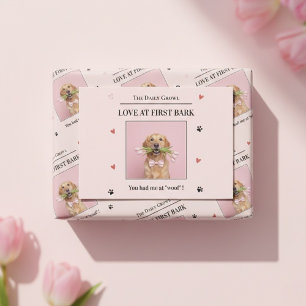 Love at First Bark Dog Valentine’s Day Holiday Card