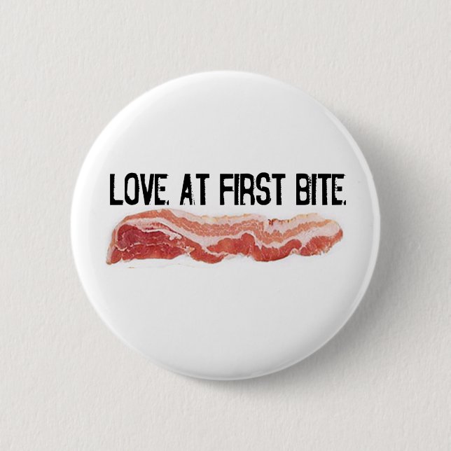 Love At First Bite 6 Cm Round Badge (Front)
