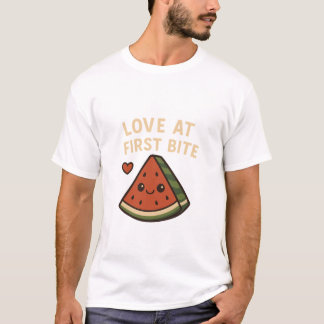  Love At First Bite Cute Watermelon Funny Shirt