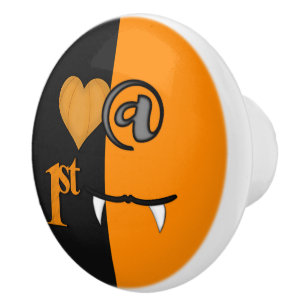Love At First Bite Halloween Ceramic Knob