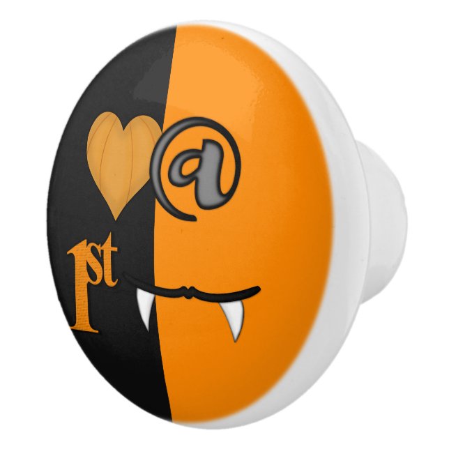 Love At First Bite Halloween Ceramic Knob (Right)