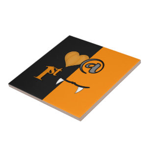 Love At First Bite Halloween Ceramic Tile