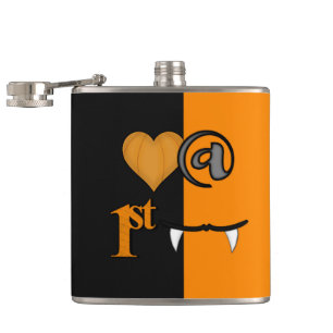 Love At First Bite Halloween Hip Flask