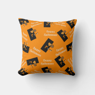 Love At First Bite Halloween Pattern Cushion