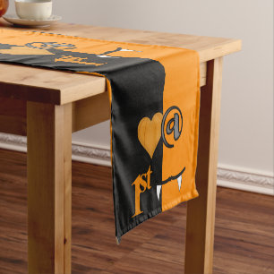 Love At First Bite Halloween Short Table Runner