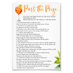 Love at First  Pass the Prize Bridal Shower Game Photo Print