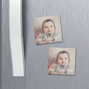 Love at First Sight Baby Photo Magnet