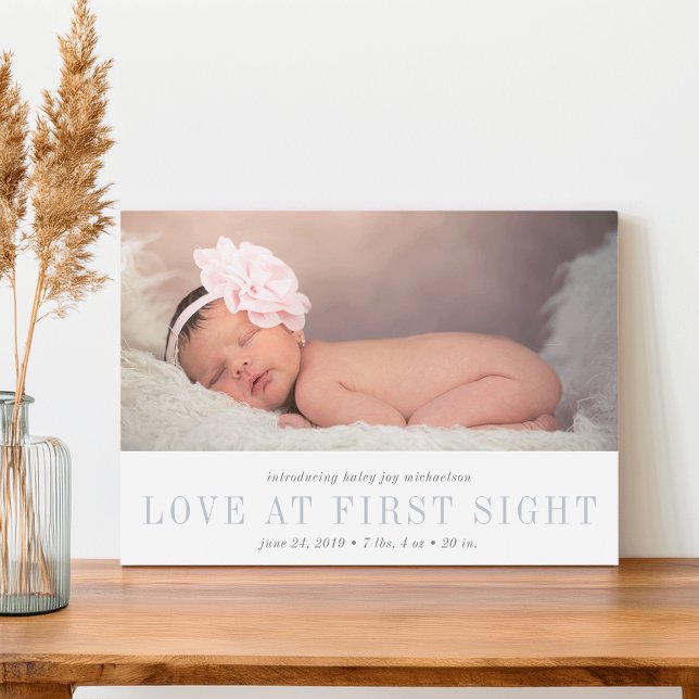 Love at First Sight Birth Announcement | Grey (Creator Uploaded)