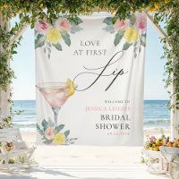 Love at First Sip Bright Cocktail Bridal Shower