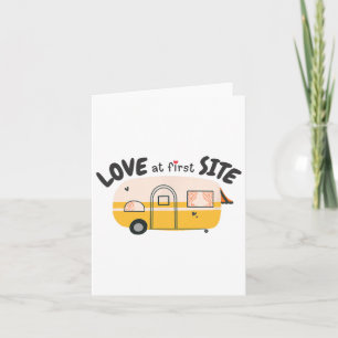 Love At First Site Rv Camping Gear - Funny Rv Camp Card