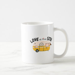 Love At First Site Rv Camping Gear - Funny Rv Camp Coffee Mug