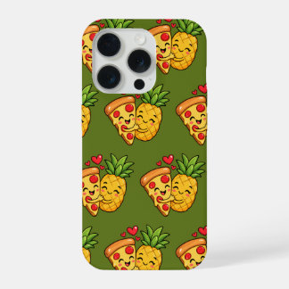 Love at First Slice - Pizza Meets Pineapple iPhone 15 Pro Case