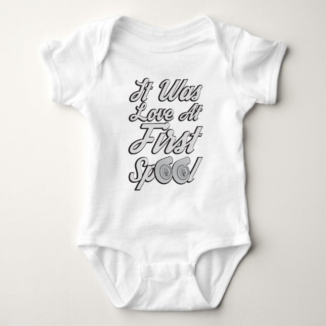 Love at First Spool Baby Bodysuit (Front)