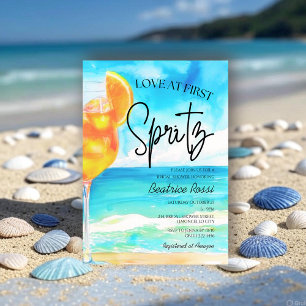 Love at First Spritz Amalfi Bridal Shower Invitation