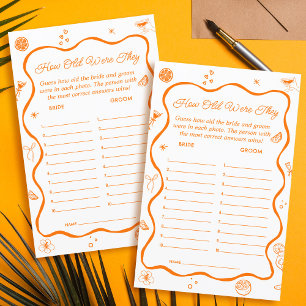 Love at First Spritz Bridal Shower Guess Age Game