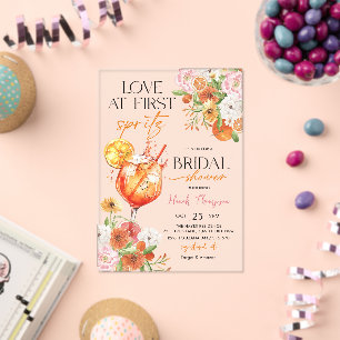 Love at First Spritz Bridal Shower Invitation