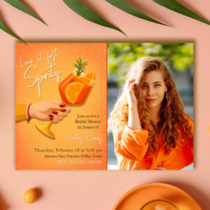 Love at First Spritz Bridal Shower Invitation