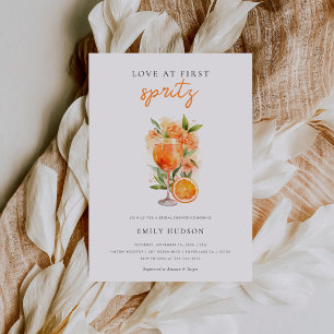 Love at First Spritz Bridal Shower Invitation