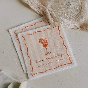 Love at First Spritz Bridal Shower  Napkin