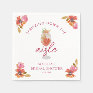 Love at First Spritz Bridal Shower  Napkin