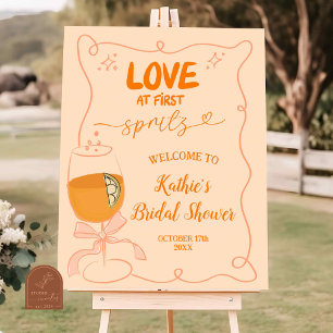 Love at First Spritz Bridal Shower Poster