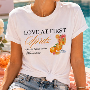 Love at First Spritz Bridal Shower T-Shirt