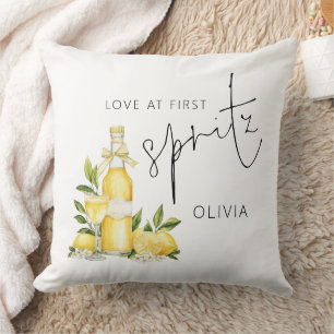 Love at First Spritz Bride to Be Gift Cushion