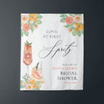 Love at First Spritz Bright Cocktail Bridal Shower Tapestry<br><div class="desc">This cute design will be ready for your party when you customise it!</div>