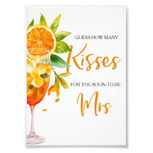 Love at First Spritz Citrus Floral Bridal Shower Photo Print