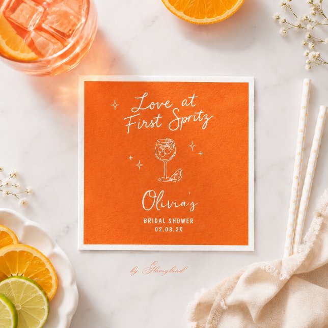 Love at First Spritz  Napkin (Creator Uploaded)
