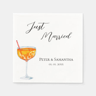 Love At First Spritz Wedding Napkin