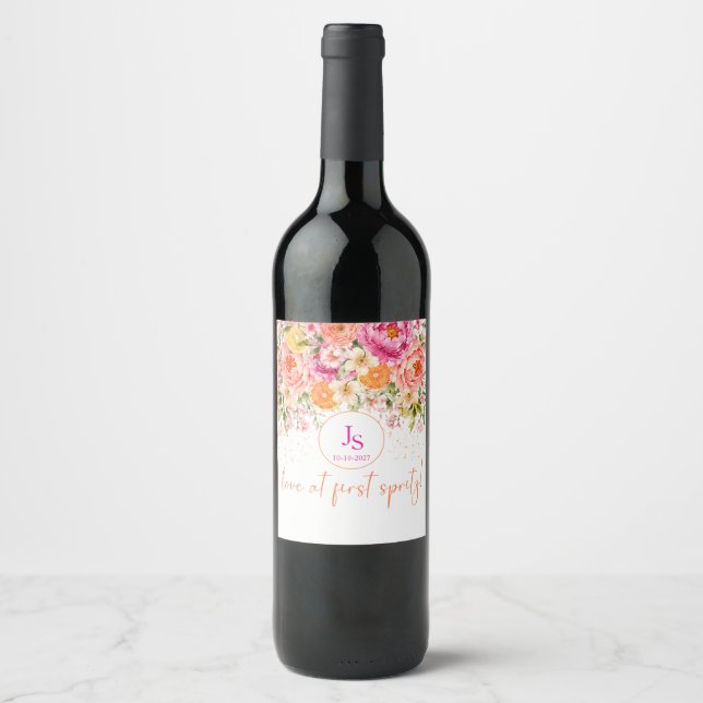Love at First Spritz  Wine Label (Front)