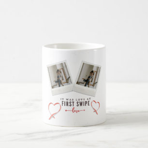 Love at First Swipe Online Couple Valentine Coffee Mug