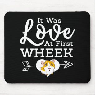 Love At First Wheak Guinea Pig Cavy Roddent Mouse Pad