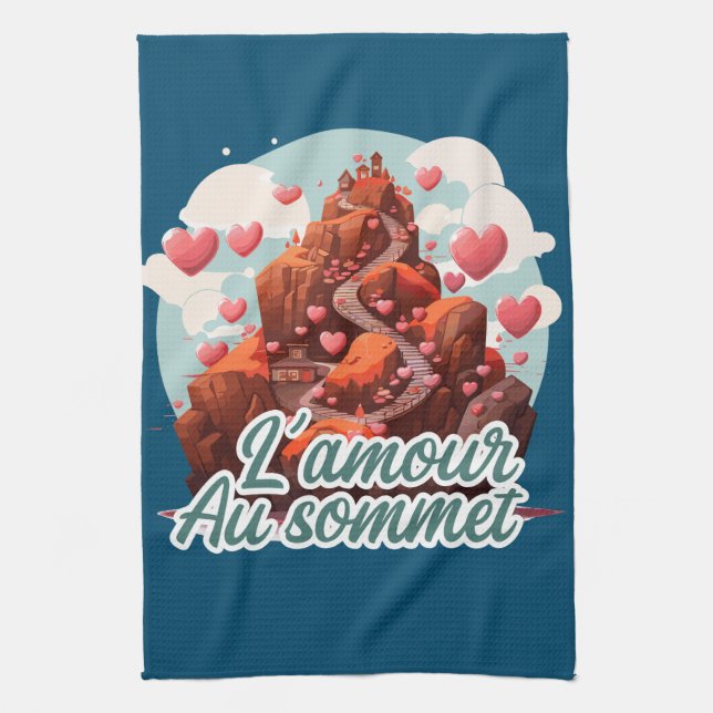 Love at the Top Tea Towel (Vertical)