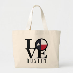 LOVE Austin Texas Large Tote Bag