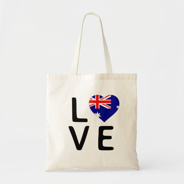 Love - Australia Flag Tote Bag (Front)