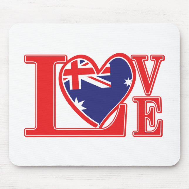 Love-Australia Mouse Pad (Front)
